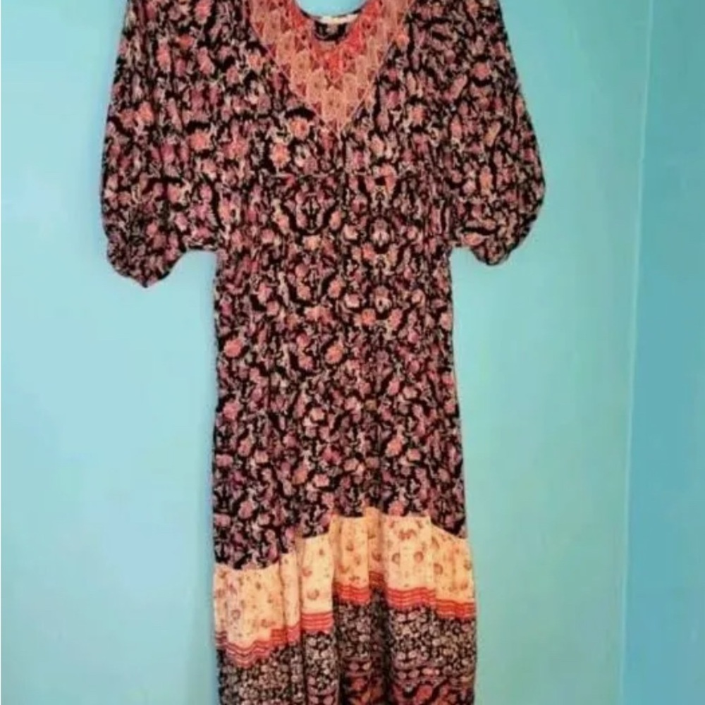 Angie Girls Boho Midi Dress - size Large